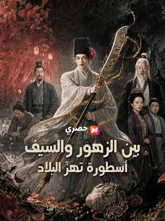ملصق مسلسل بين الزهور والسيف أسطورة تهزّ البلاد من الصين
