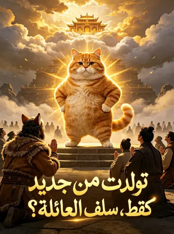 ملصق مسلسل تولدت من جديد كقط، سلف العائلة؟ من الصين