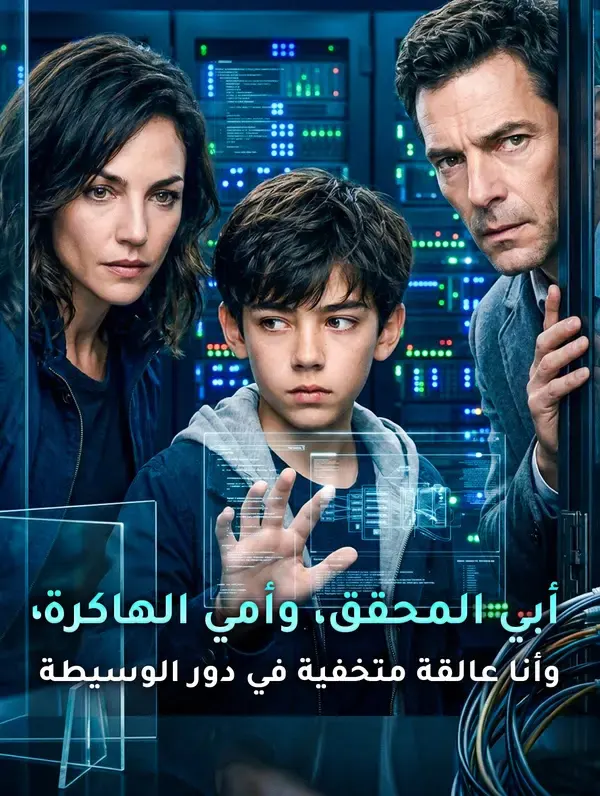 ملصق مسلسل أبي المحقق، وأمي الهاكرة، وأنا عالقة متخفية في دور الوسيطة من الصين