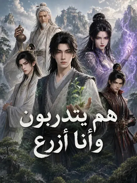 ملصق مسلسل هم يتدربون، وأنا أزرع من الصين