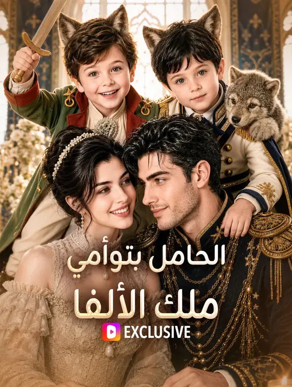 ملصق مسلسل الحامل بتوأمي ملك الألفا