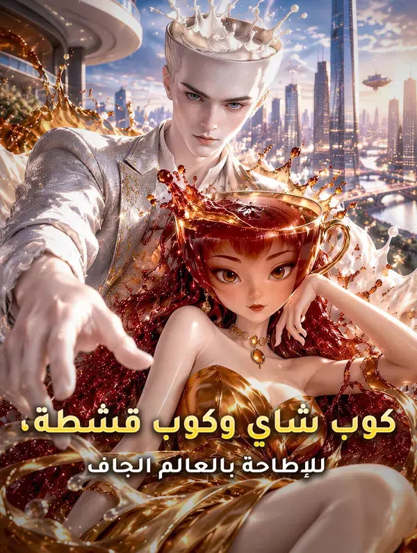 ملصق مسلسل كوب شاي وكوب قشطة، للإطاحة بالعالم الجاف من الصين