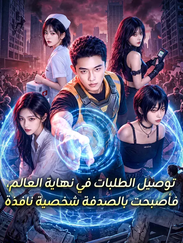 ملصق مسلسل توصيل الطلبات في نهاية العالم، فأصبحت بالصدفة شخصية نافذة من الصين