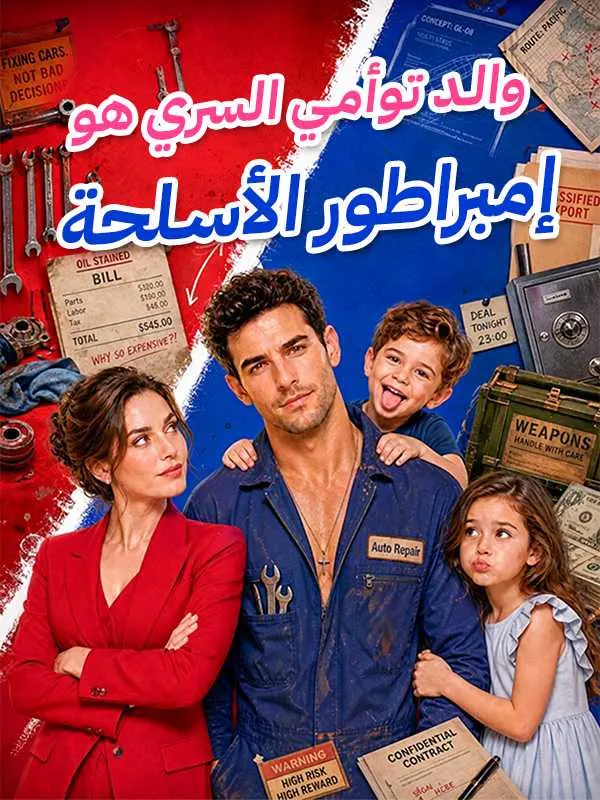 ملصق مسلسل والد توأمي السري هو إمبراطور الأسلحة من الصين