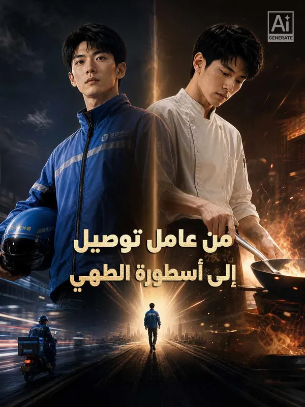 ملصق مسلسل من عامل توصيل إلى أسطورة الطهي من الصين