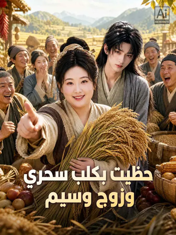 ملصق مسلسل حظيت بكلب سحري وزوج وسيم من الصين