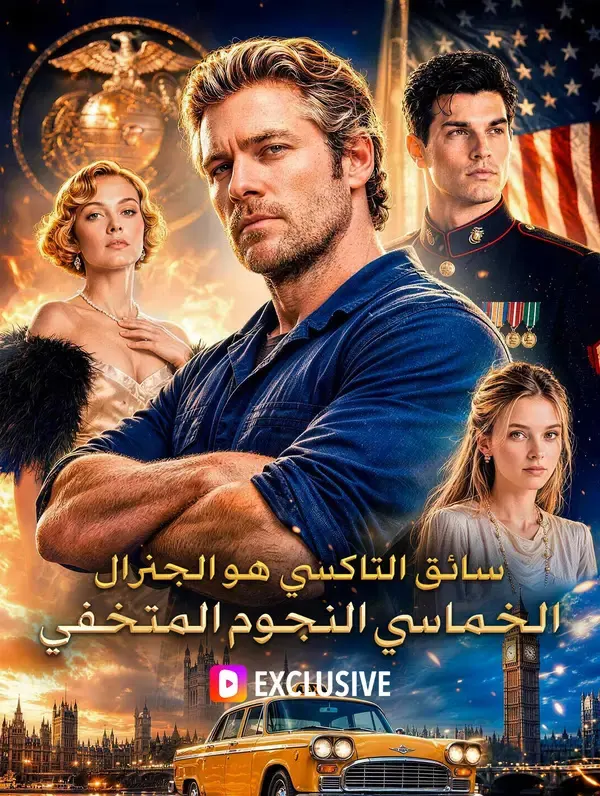 ملصق مسلسل سائق التاكسي هو الجنرال الخماسي النجوم المتخفي من الصين
