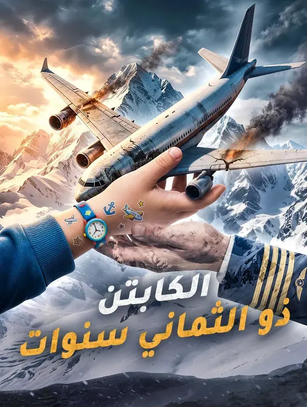 ملصق مسلسل الكابتن ذو الثماني سنوات من الصين