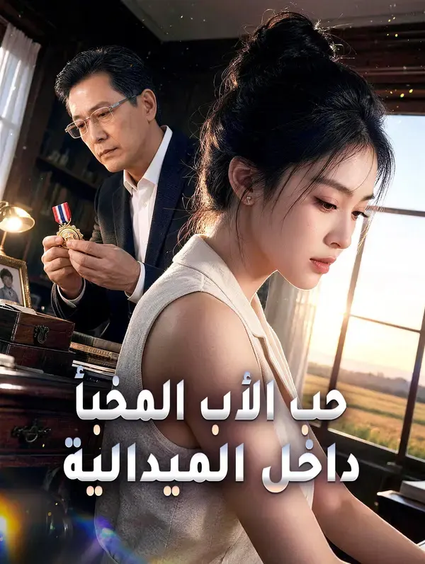ملصق مسلسل حب الأب المخبأ داخل الميدالية - مشاهدة المسلسل الصيني من الصين