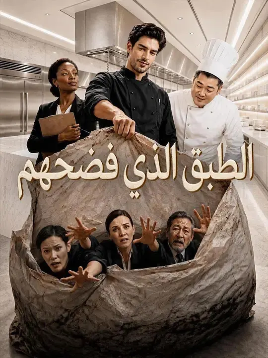 ملصق مسلسل (مدبلج) الطبق الذي فضحهم من الصين